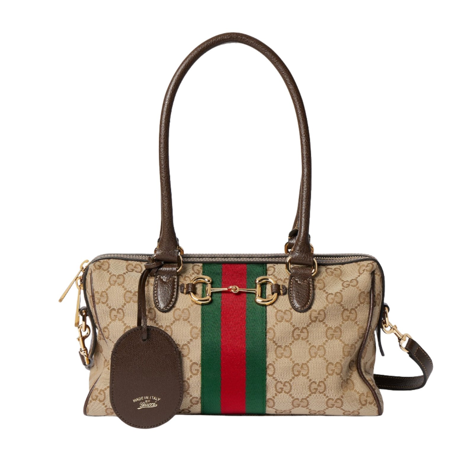 Gucci Borsetto Medium Boston Bag 28cm/11in Sand And Brown ‎866732