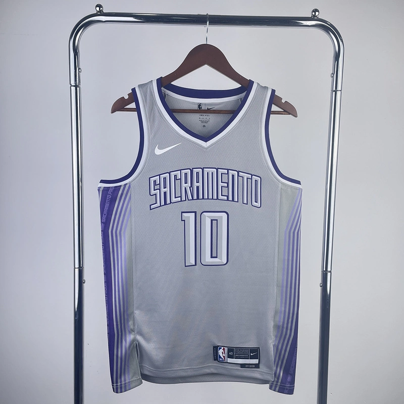 2023 MBA Sacramento Kings 10 Sabonis Basketball Jersey