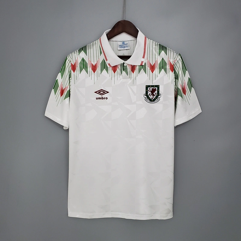 Retro 1990-92 Wales away Football jersey retro
