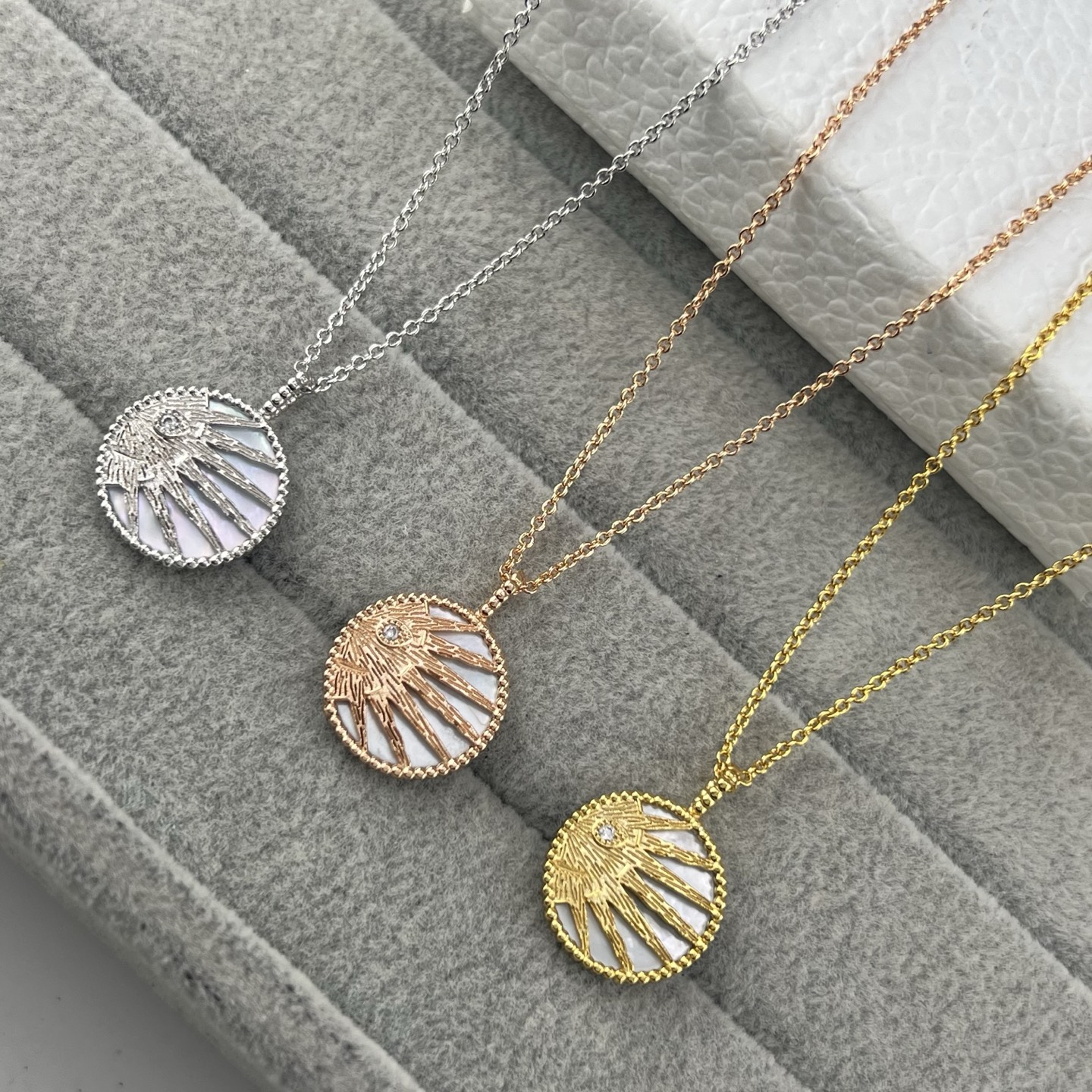 Sun, Star, and Moon Double-Sided Necklace