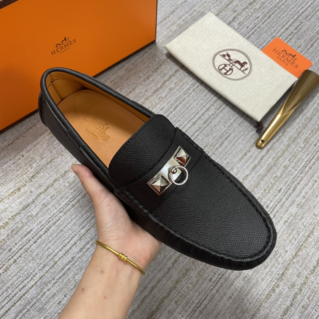 HERMES IRVING LOAFER BLACK