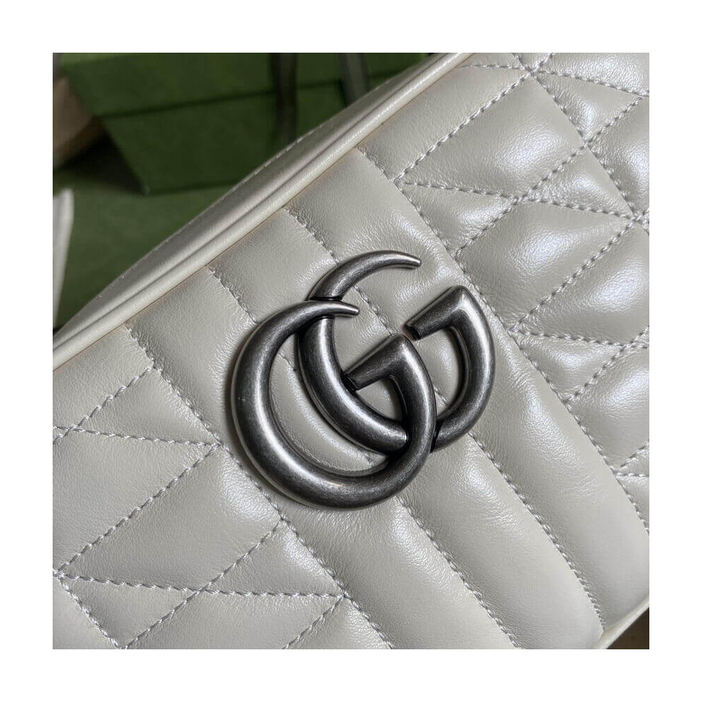 Gucci GG Marmont Small Shoulder Bag White
