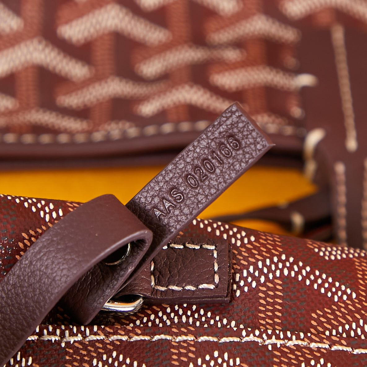 Goyard Saint Louis Pm 34Cm Burgundy Canvas Chevroches Calfskin