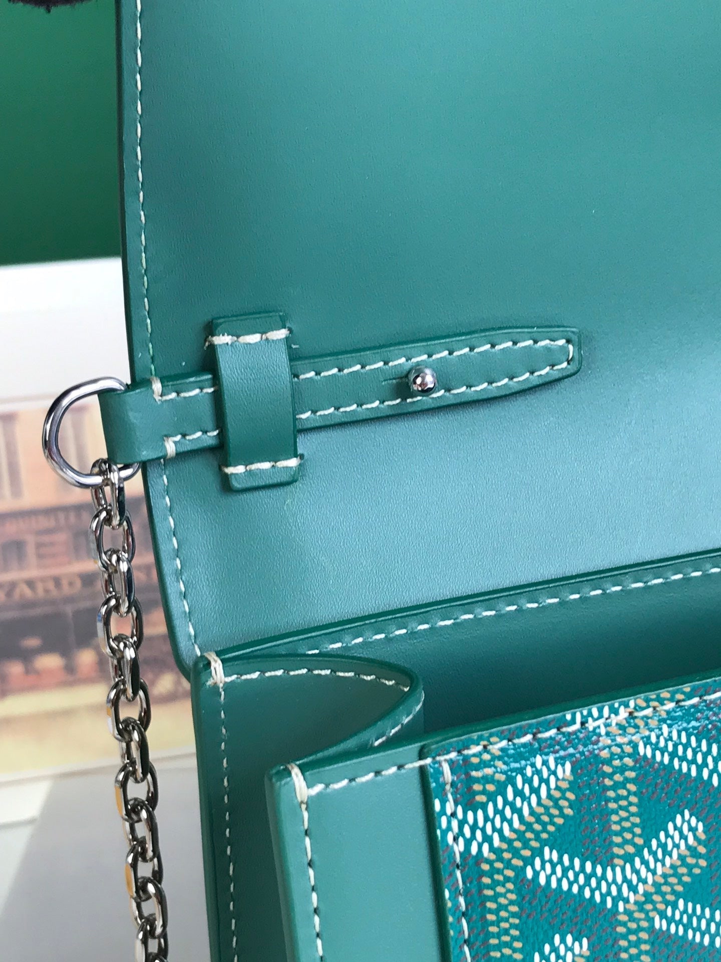 Goyard Duchesse Marie-Caroline Bag 25 Cm Green Goyardine Canvas And Smooth Calfskin