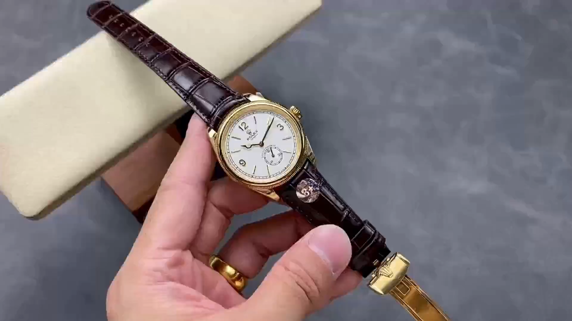 【Super Clone】Rolex 1908 Yellow Gold 52508 0006 39 mm Replica Watch