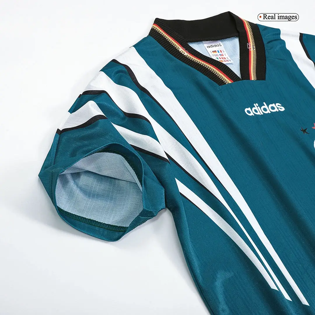 Retro Germany Away Football Jersey Euro Cup 1996