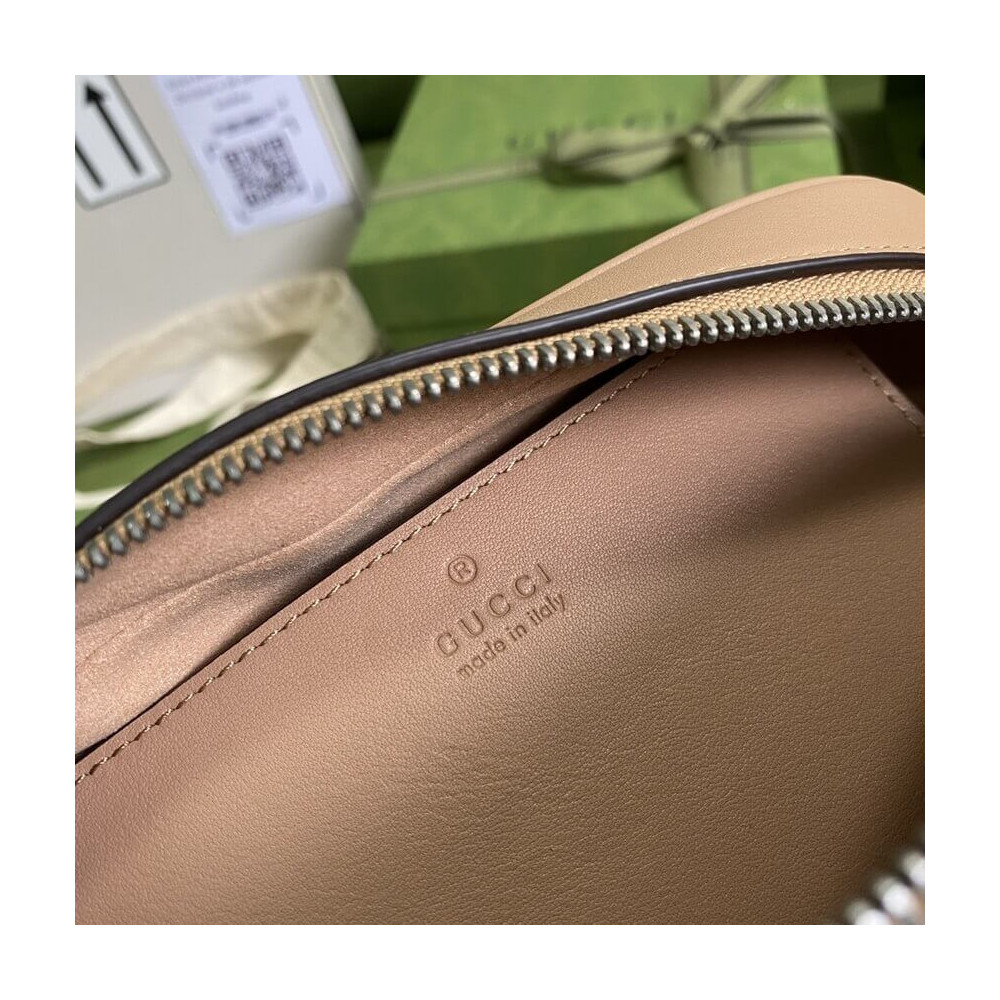 Gucci GG Marmont Small Shoulder Bag Rose Beige
