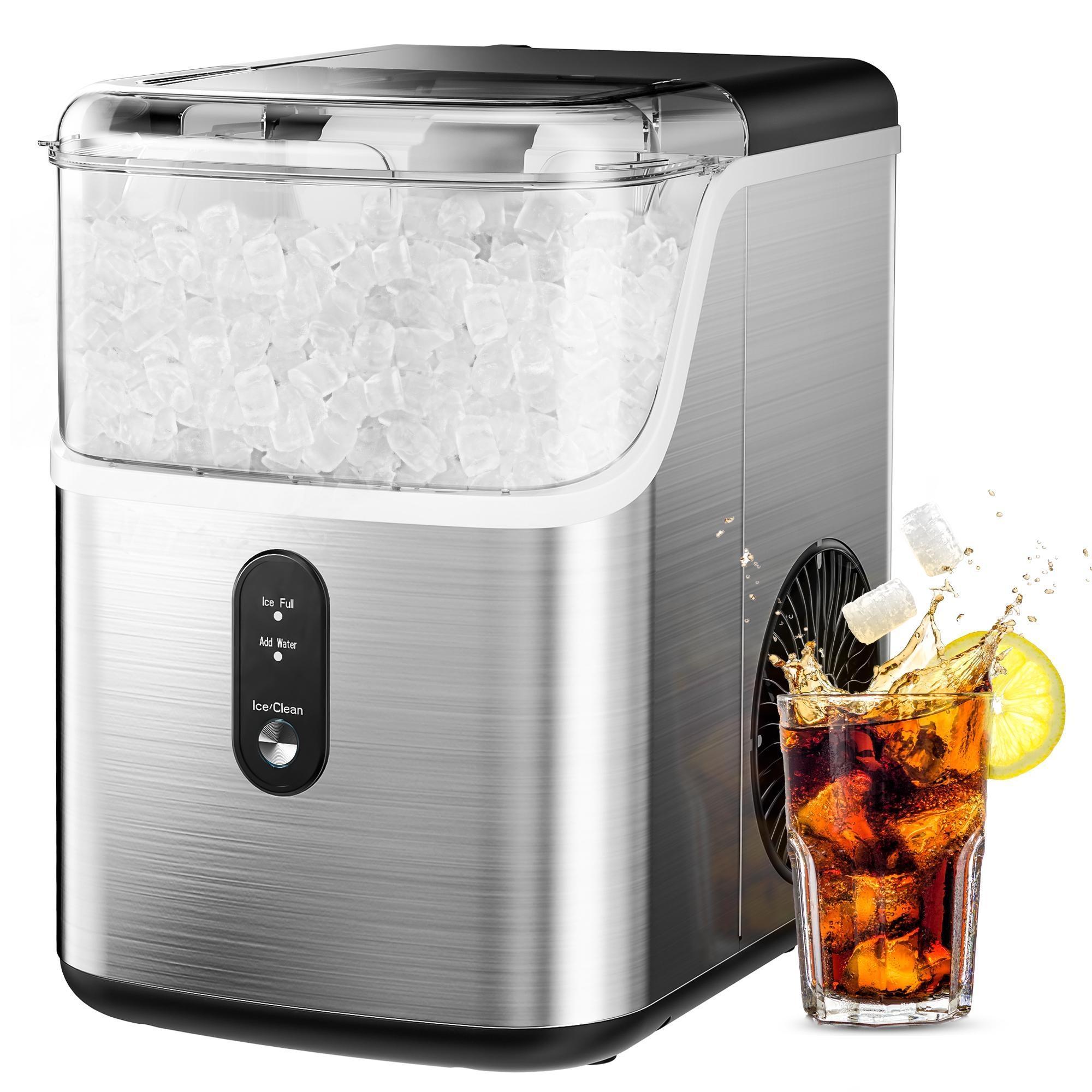 🔥Flash sale- ONLY $29.99🔥Nugget Ice Makers Countertop-Touch Dispensing – 44lbs/Day Production
