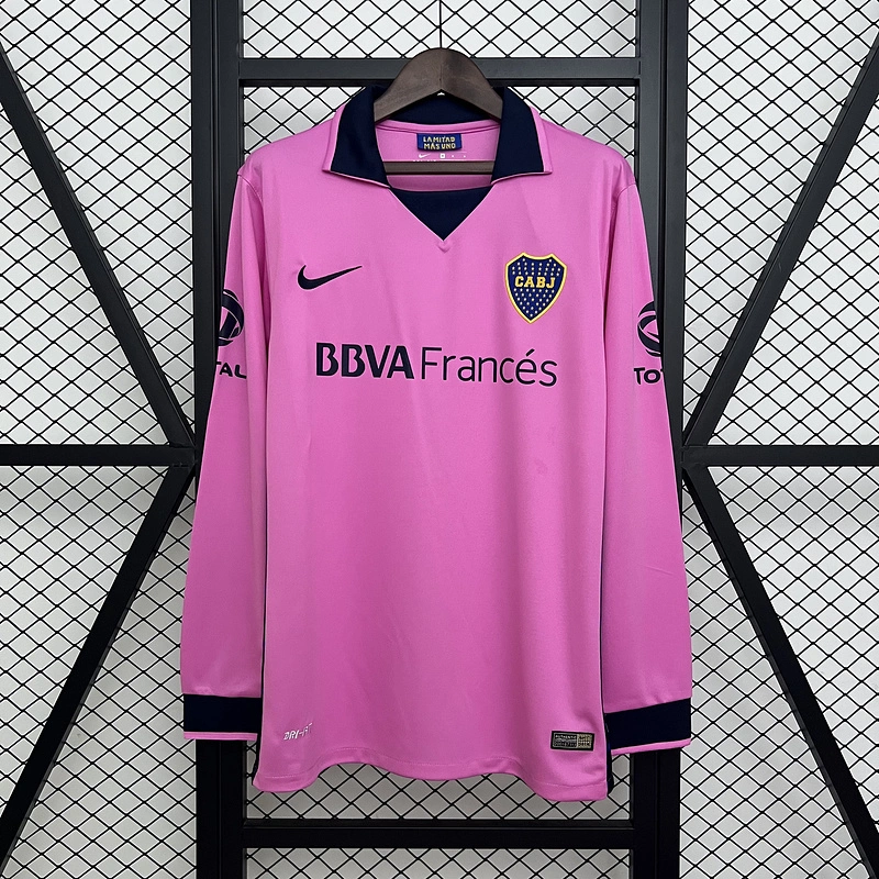 Retro 2013-14 Boca Juniors Away Long sleeves Football jersey Retro
