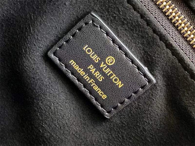 Louis Vuitton Onthego PM Monogram Empreinte Handbag Black 25cm M45653