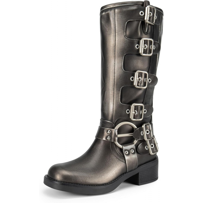 Women's Knee High Riding Boots Side Zipper