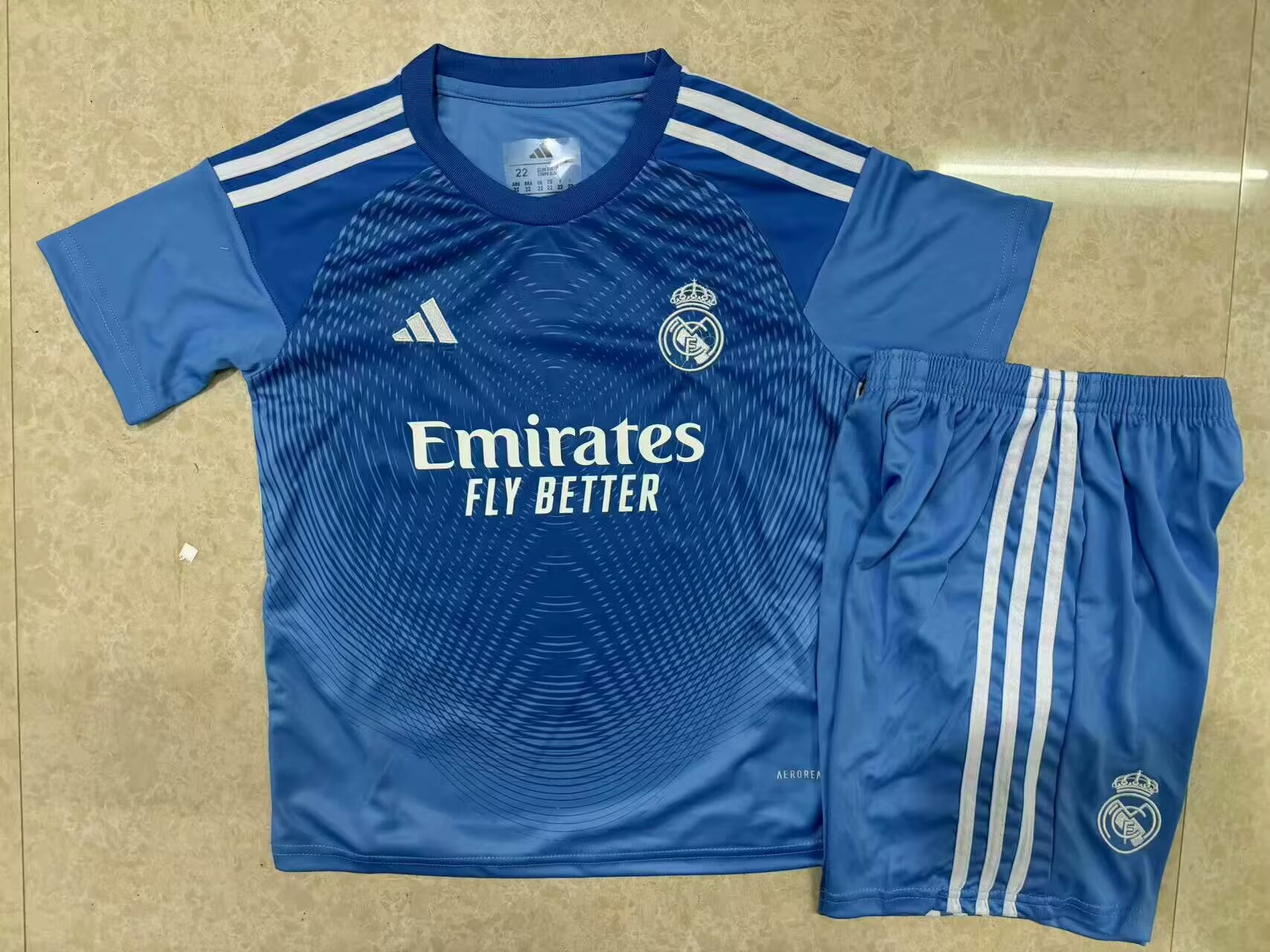 2025/2026 Kids Size Real Madrid Special Edition Blue Football Shirt 1:1 Thai Quality