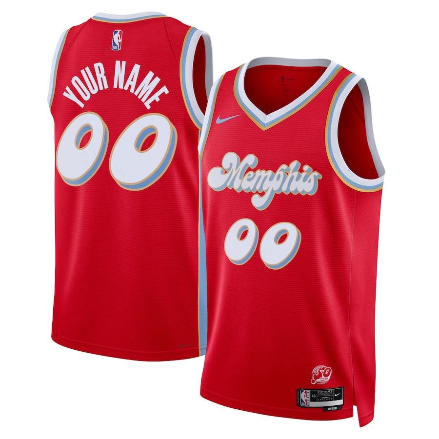 Unisex Memphis Grizzlies Red 2024/25 Custom Swingman Jersey - City Edition