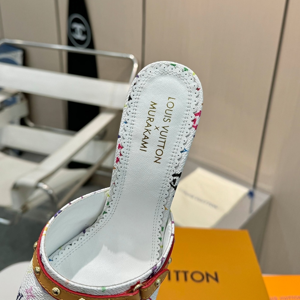 Louis Vuitton X Takashi Murakami 6am Mule White 1agwua