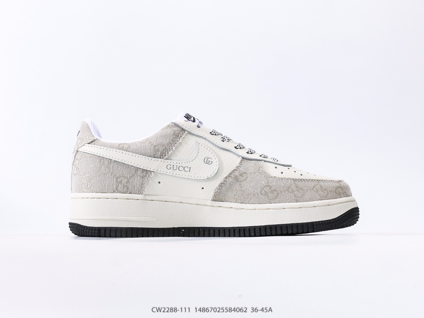 Nike Air Force 1 Low Gucci Beige Monogram Custom