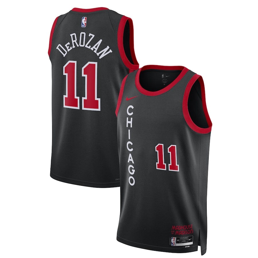 DeMar DeRozan Chicago Bulls2023-2024 season Jersey - Black - City Edition