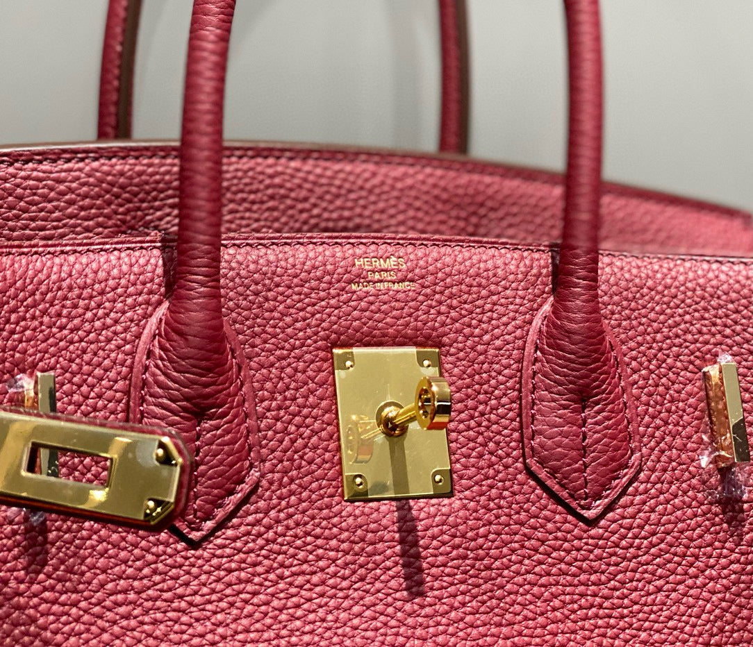 Hermes Birkin 25Cm Rouge H Togo Leather Gold Hardware