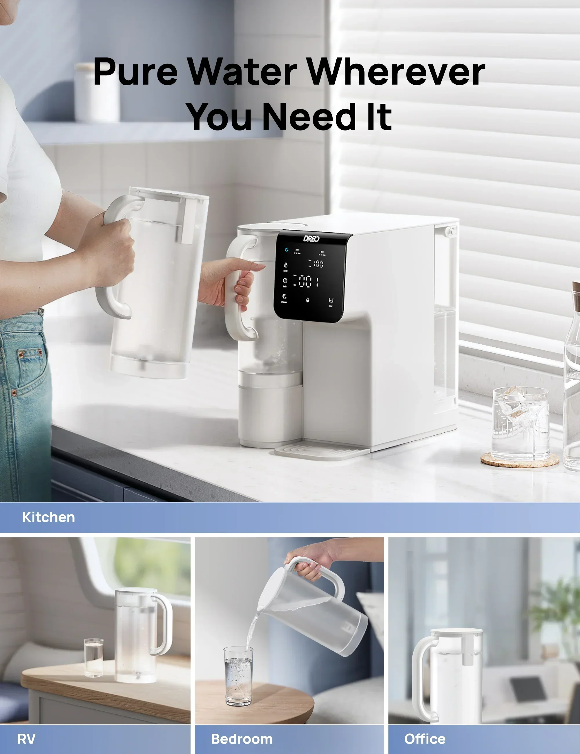 RO Water Filter 511 Autofill Water Pitcher Replacement