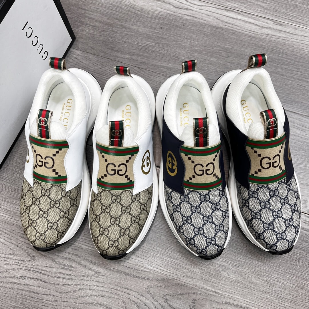Gucci Sneaker Gg Canvas Beige White