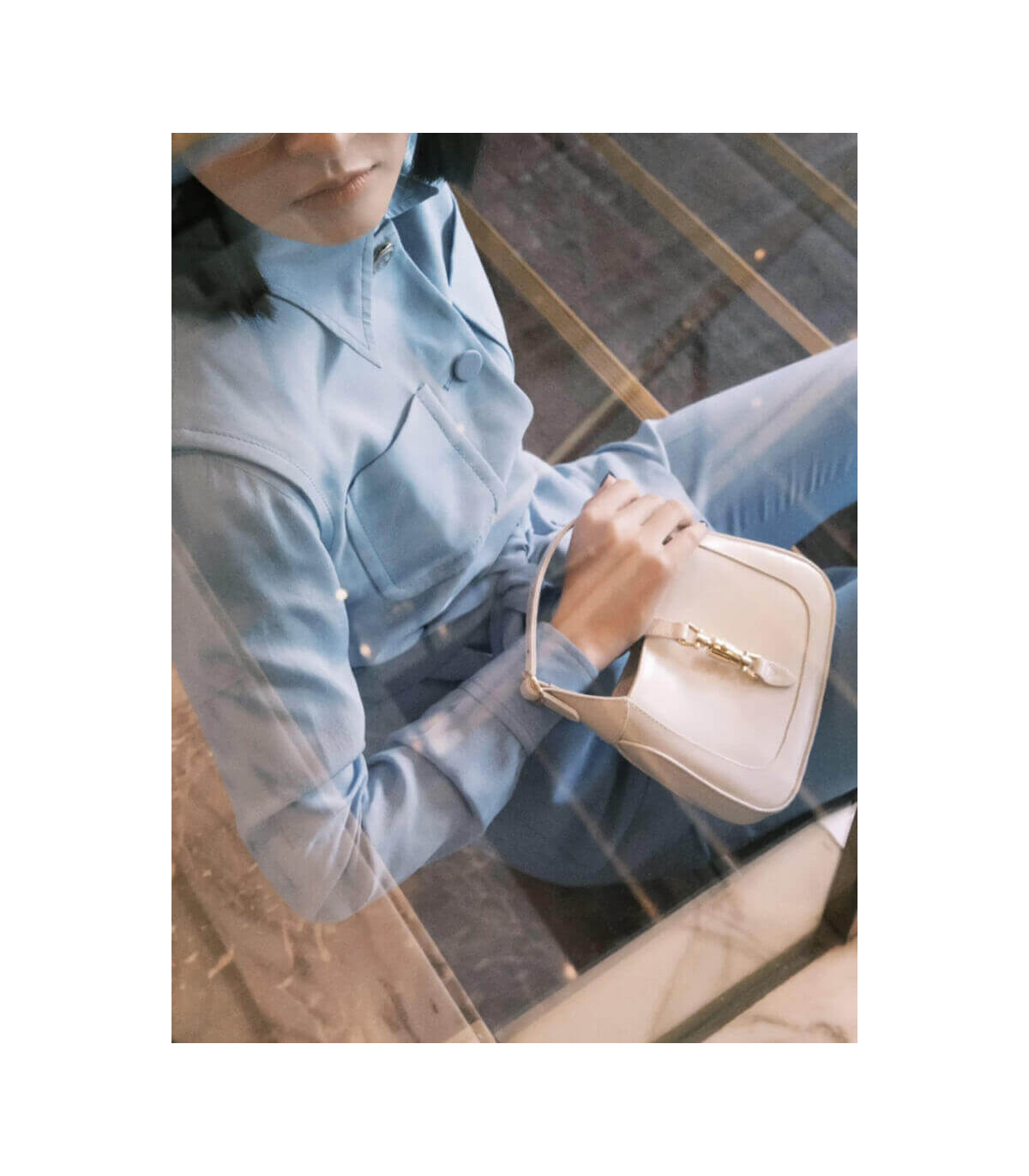 Gucci Jackie 1961 Mini Hobo Bag In White Leather 19cm