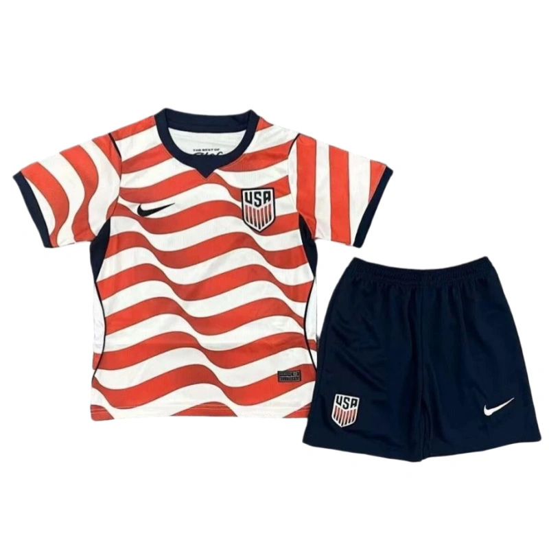 2026 World Cup United States Home Kids Short Sleeve Kit & Jersey - JerseyFun