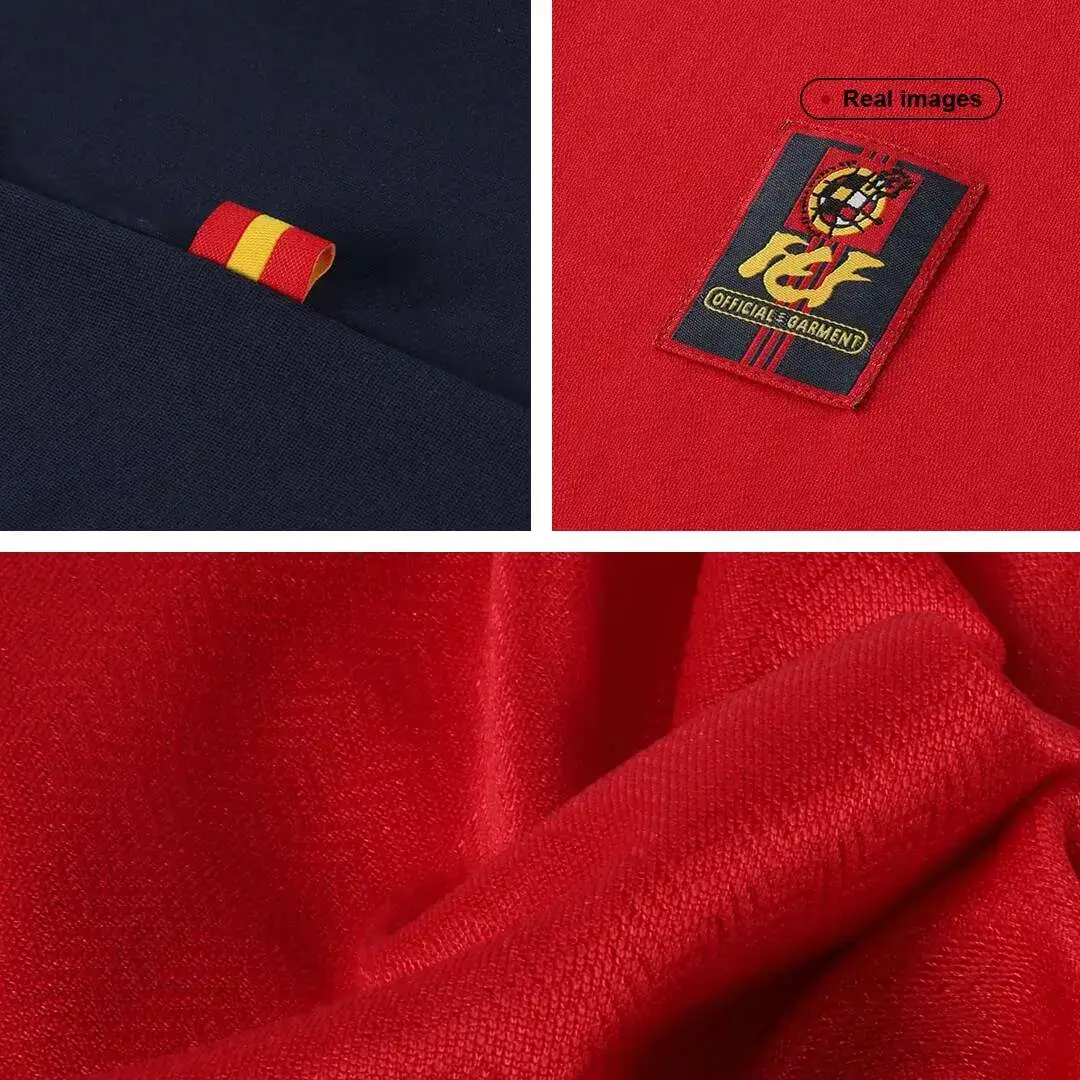RAÚL #10 Spain 1998 Home Retro Football Jersey