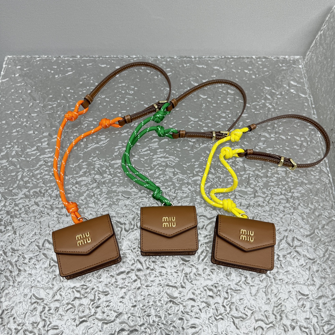 MIU MIU Mini Strap Flap Pouch & Earphone Case