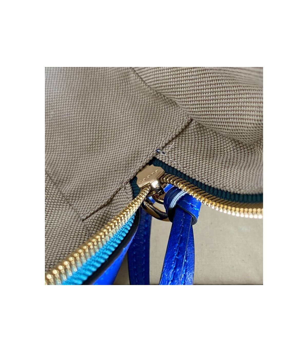 Gucci GG Marmont Small Shoulder Bag Blue and Emerald Leather