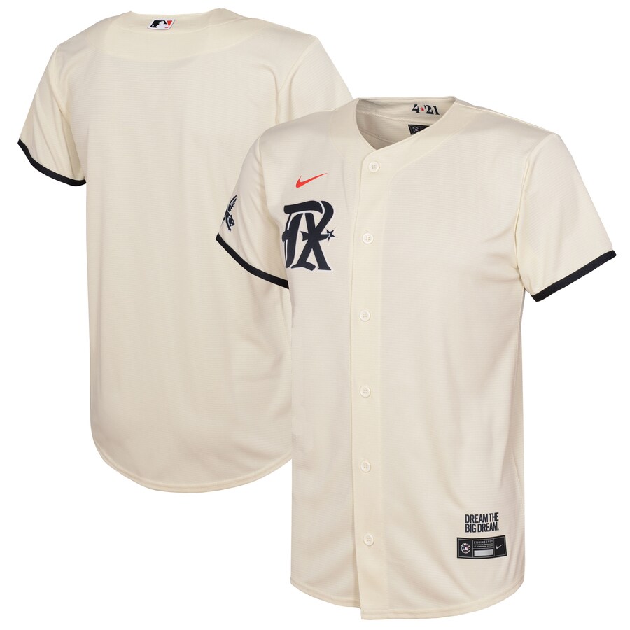 Texas Rangers Toddler City Connect Jersey Cream