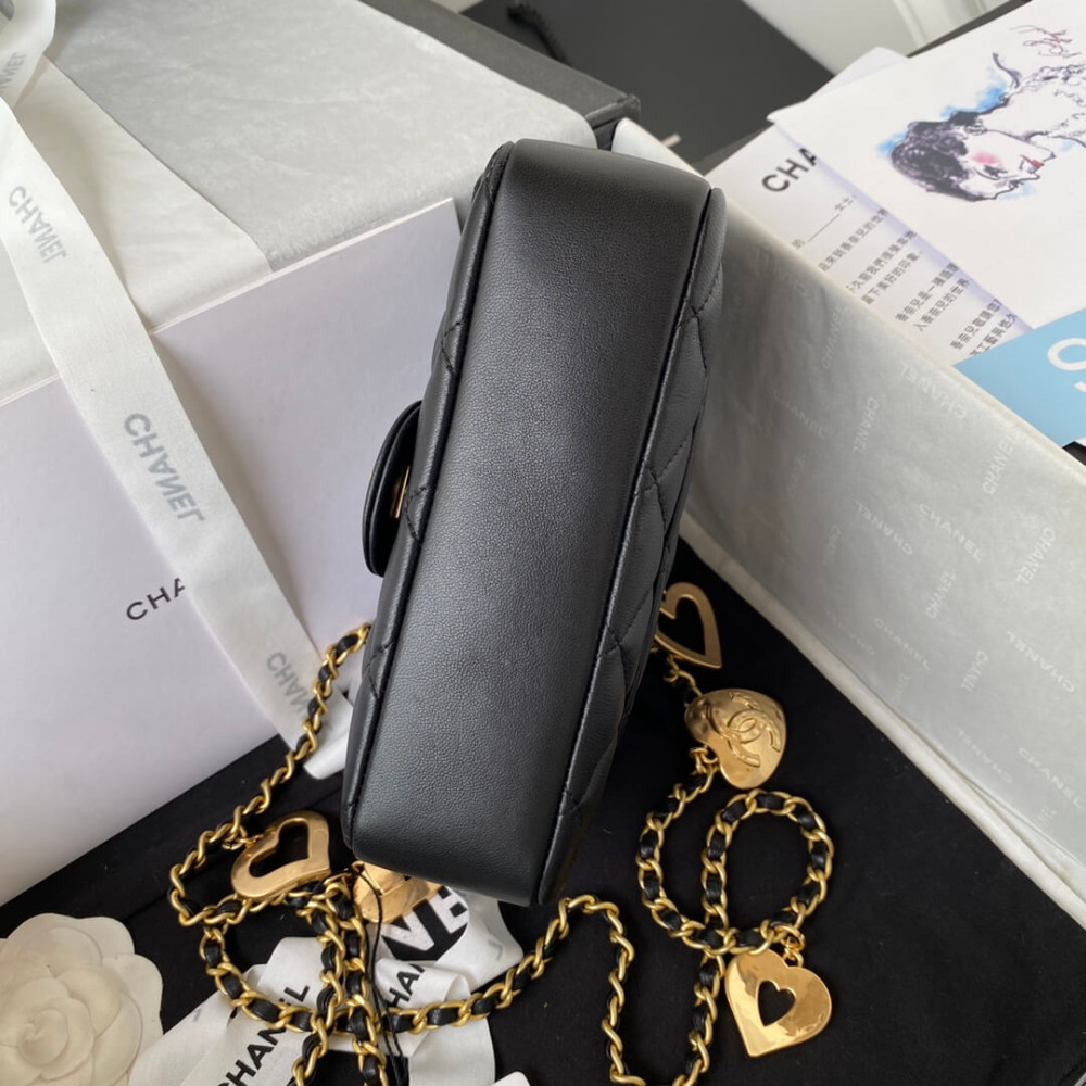 Chanel Mini Flap Bag Heart Chain