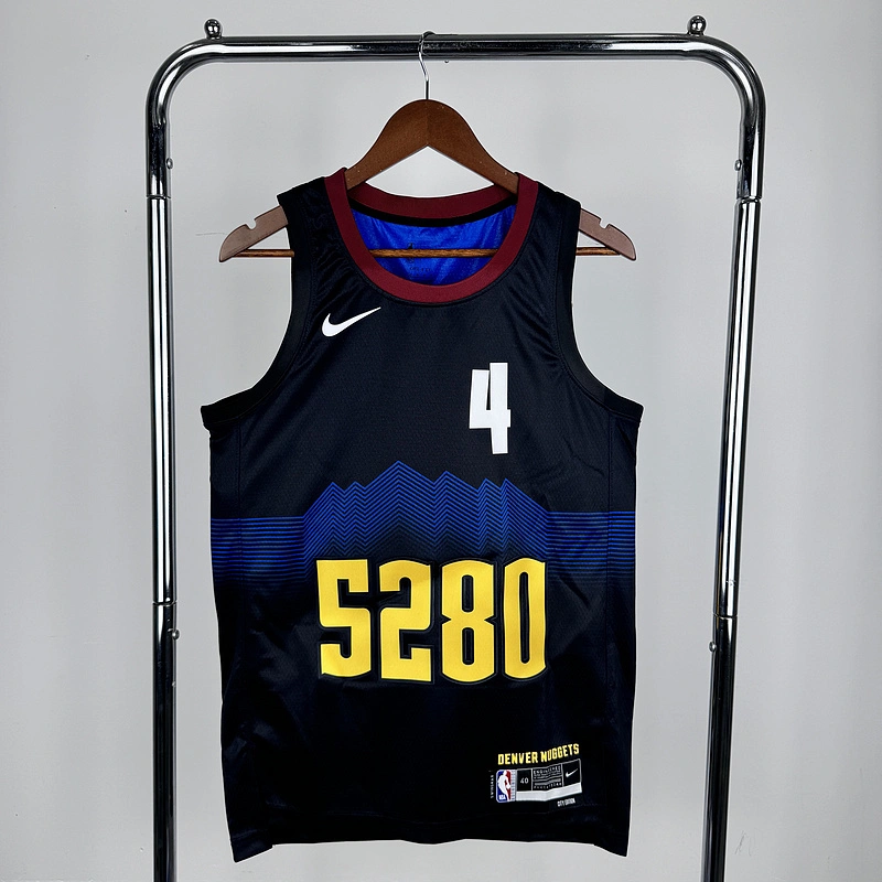 2024 NBA Denver Nuggets 4 WESTBROOK) Basketball Jersey