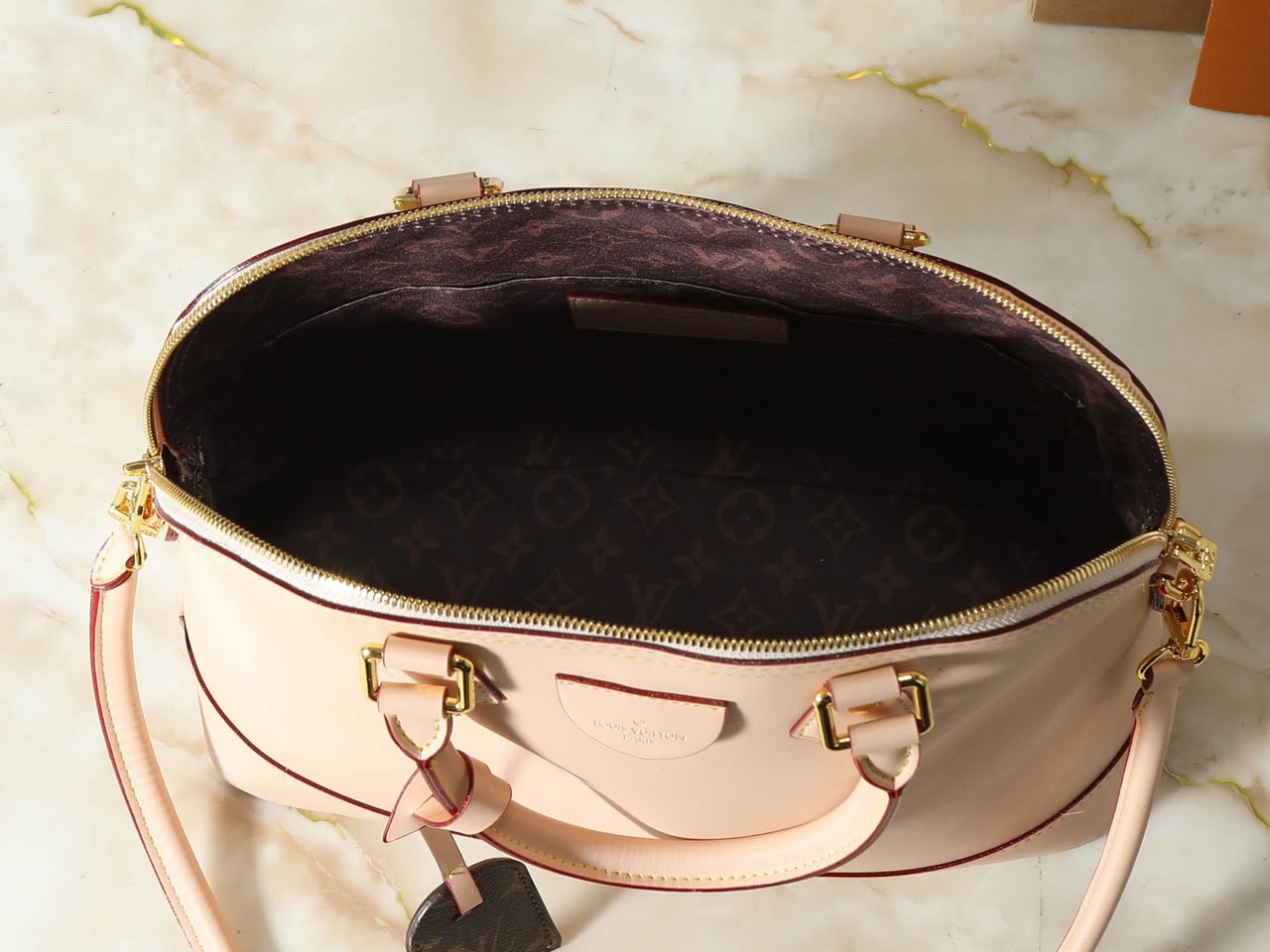 Louis Vuitton Alma PM Bag Beige 32cm M27388
