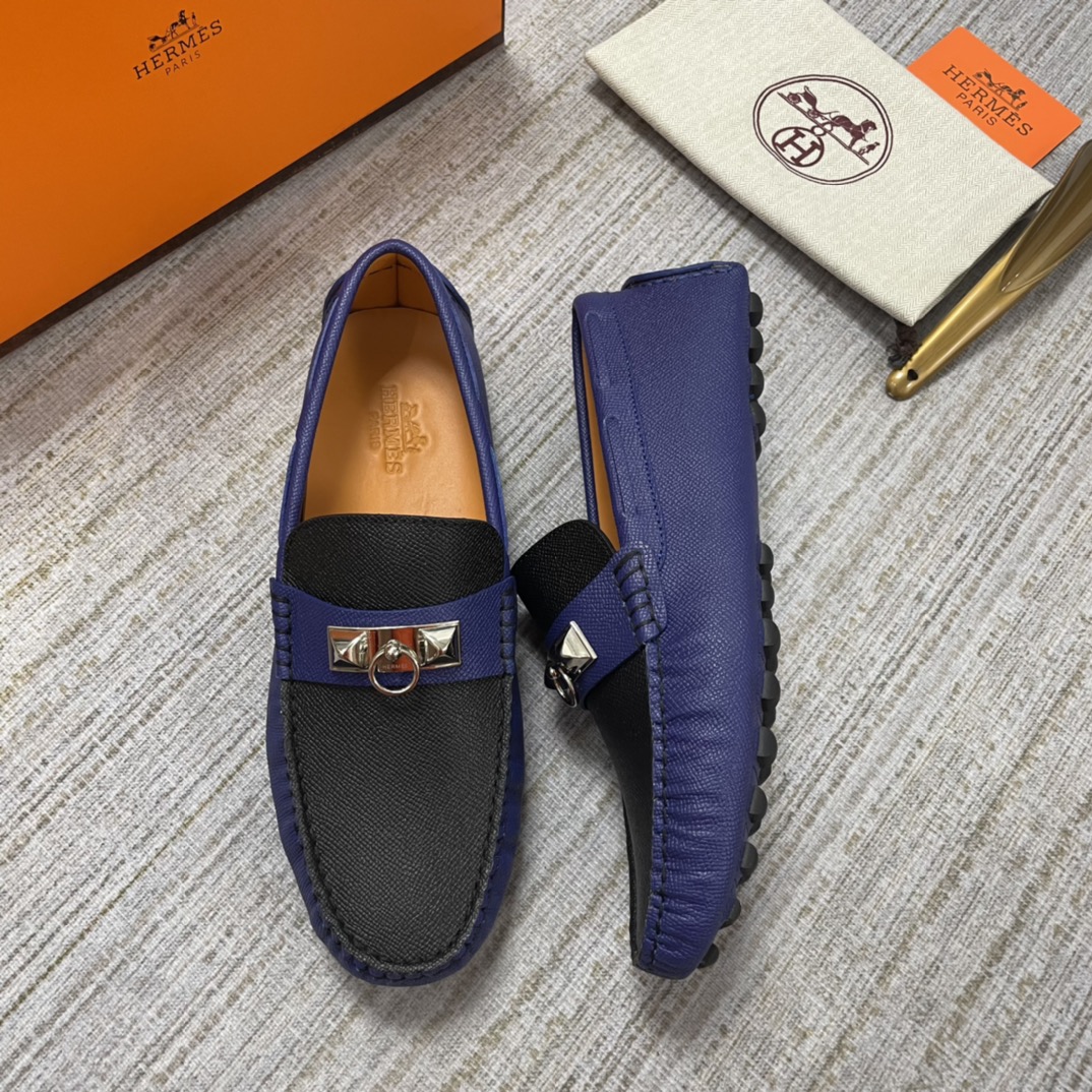 HERMES IRVING LOAFER BLUE/BLACK