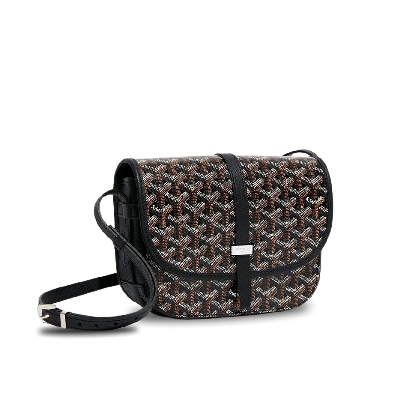Goyard Belvedere Pm Bag 21Cm Black Canvas