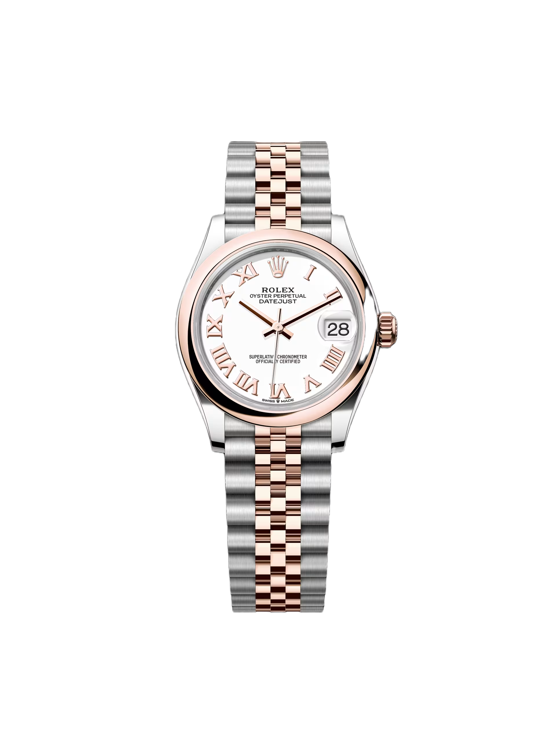 Rolex Datejust m278241-0001/0002 White 31mm Dial Oyster Bracelet Watch