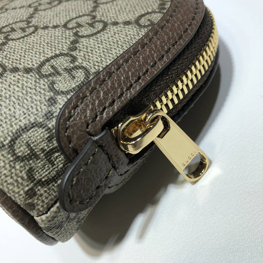Gucci Ophidia Gg Cosmetic Pouch Brown