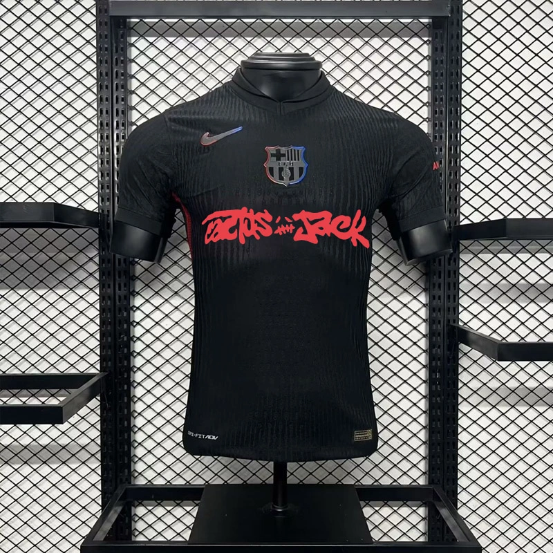 Player 2024-25 Barcelona Travis Scott to feature on the Clásico jersey in conjunction with Spotify Football jersey
