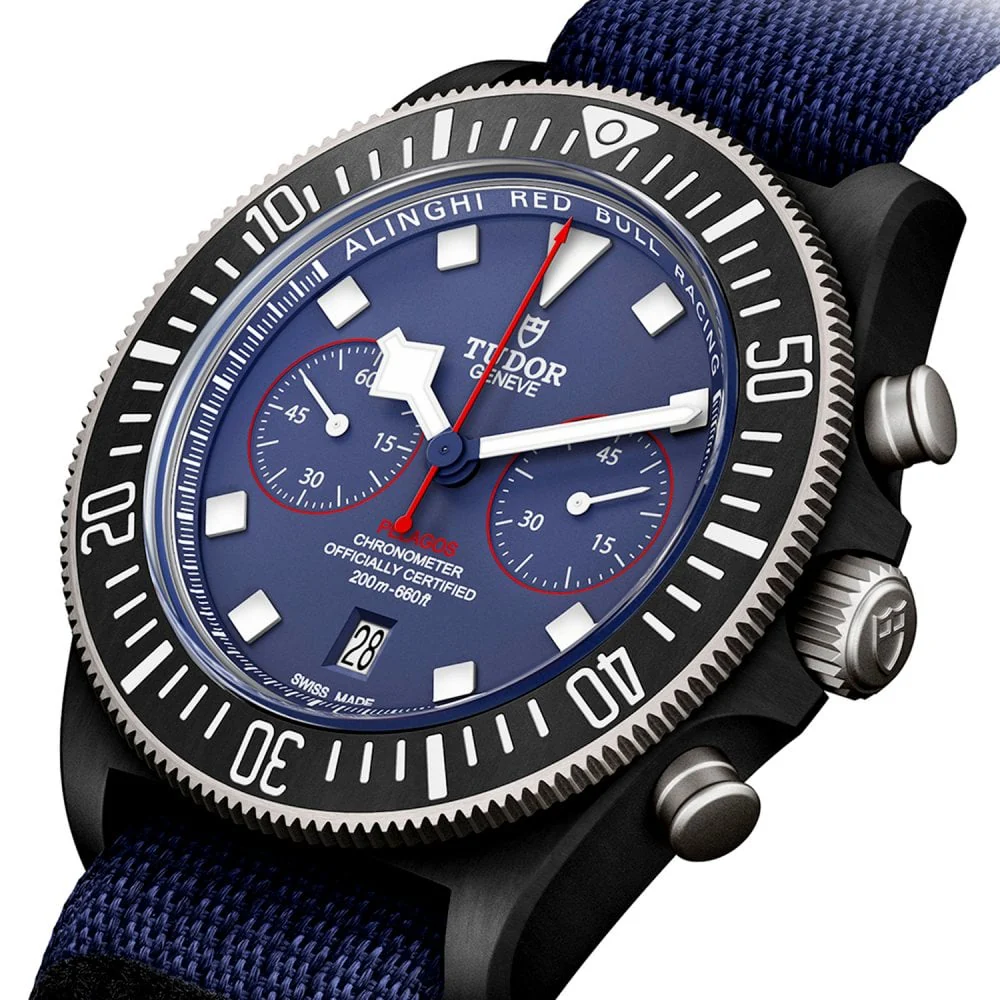 TUDOR Pelagos FXD x Red Bull Alinghi Edition 42mm Men's Chronograph Watch M25807KN-0001