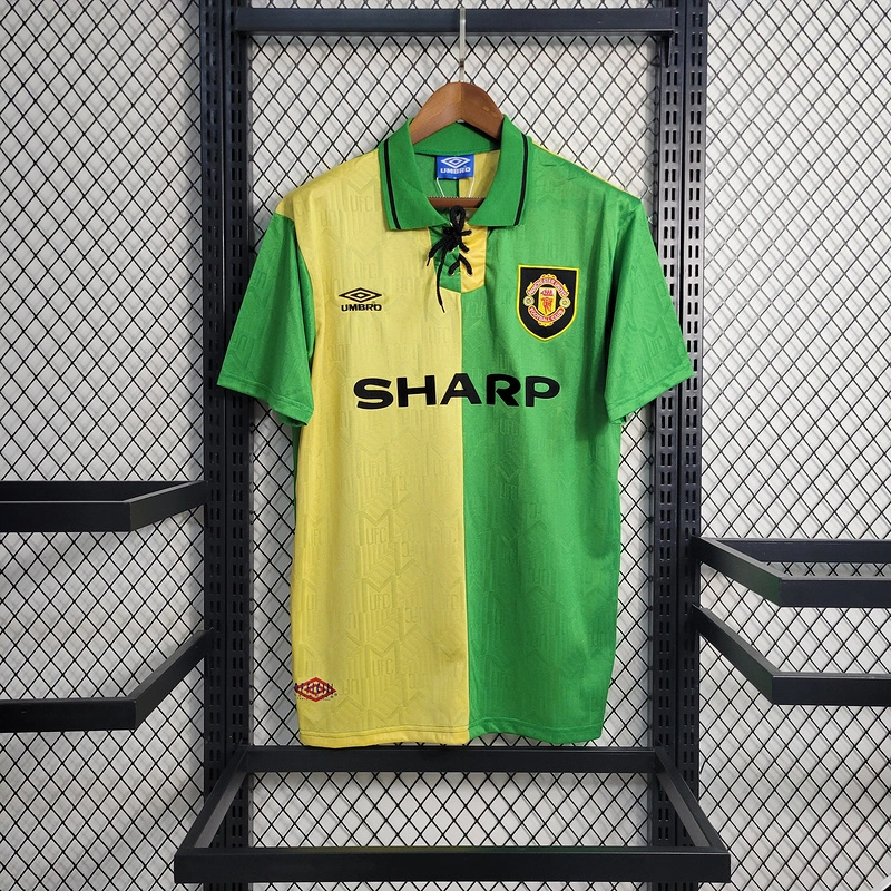 Retro 1992-94 Manchester United away CANTONA HUGHES KEANE Football jersey retro