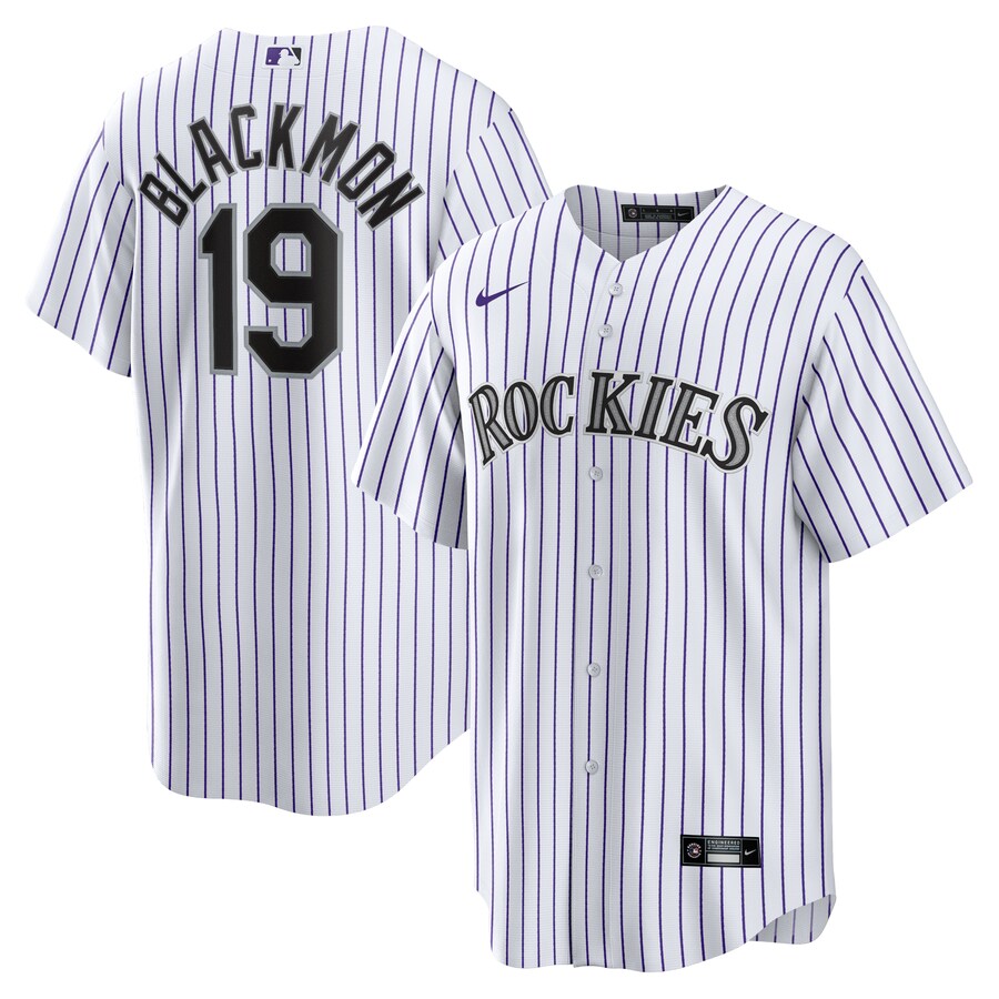 Charlie Blackmon Colorado Rockies Home Player Name Jersey White
