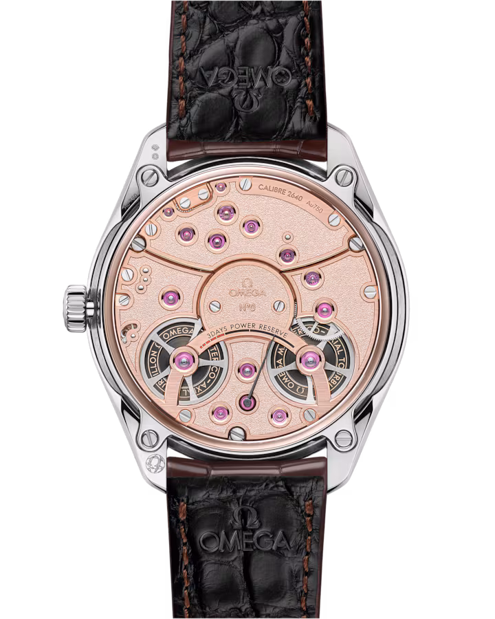Omega De Ville Tourbillon 43mm Brown Dial Canopus Gold™ Strap 529.53.43.22.99.001