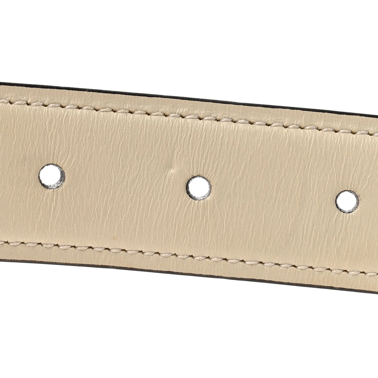 Ciny Lux Calfskin Blondie Belt 100 40 White