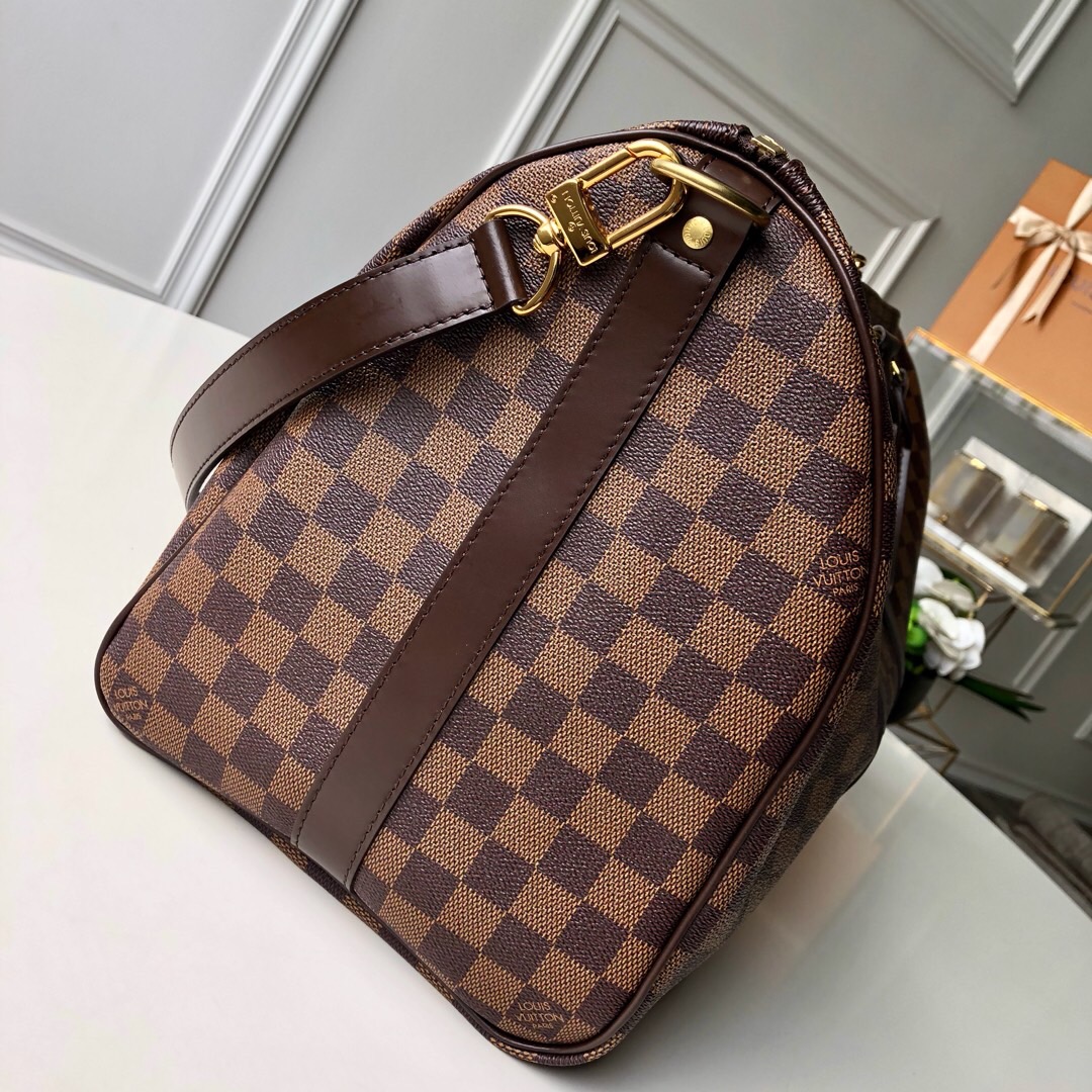 Louis Vuitton LV Keepall Bandoulière 45 Damier Ebene Canvas 45cm N41428