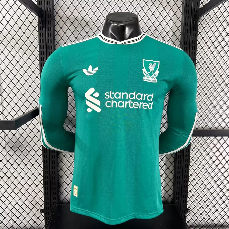 Player 2025-26 Liverpool Third Away Long sleeves Football jersey