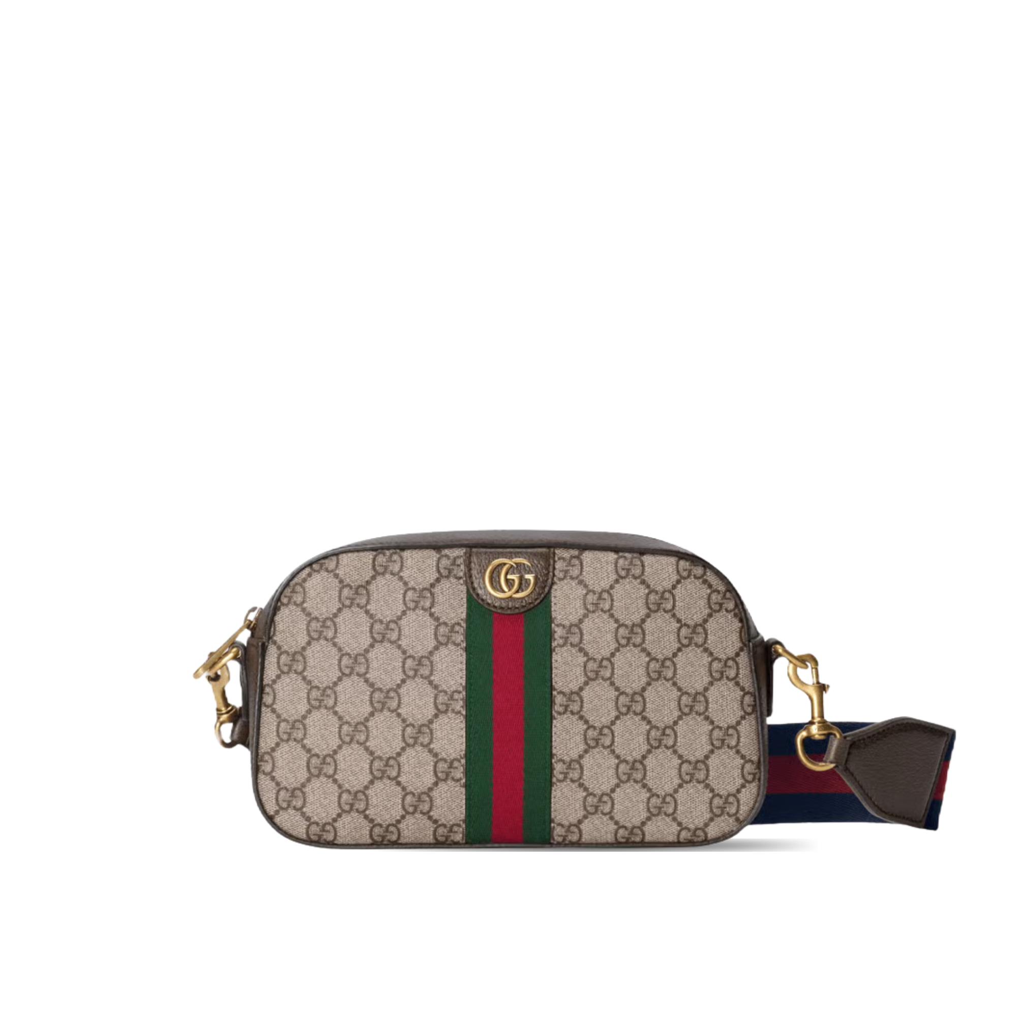 Gucci Ophidia Small Crossbody Bag Beige/Ebony 24cm/9.4in