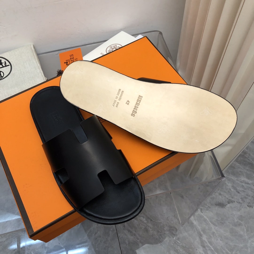 Hermes Izmir Sandal Black H041141Zh01390