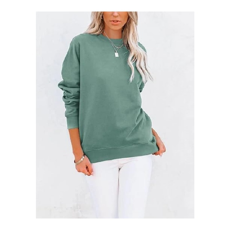 Women's Casual Crewneck Sweatshirts Cute Loose Fit with Pockets