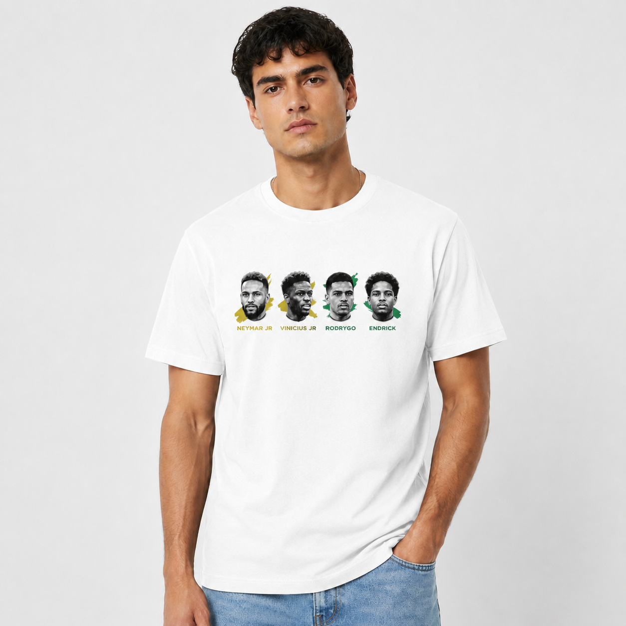 Brazilian Player Pure Cotton T-Shirt – Limited-Time Offer