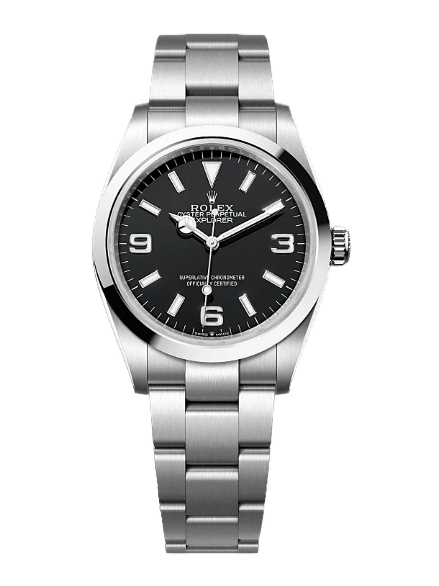 【Super Clone】Rolex Explorer 124270 0001 Black Dial Stainless Steel 36MM