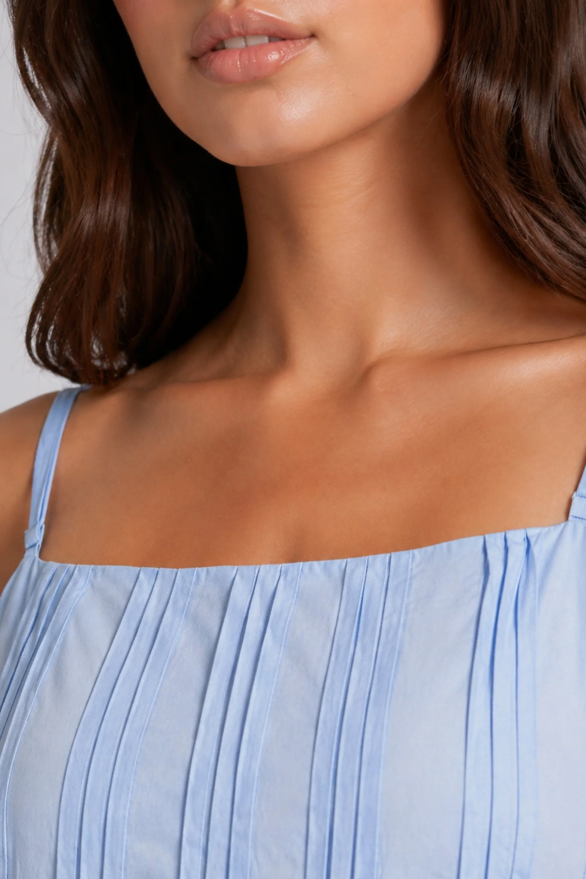 Soft Sky Peplum Top